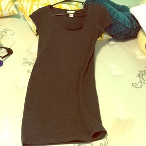Charcoal gray bodycon dress